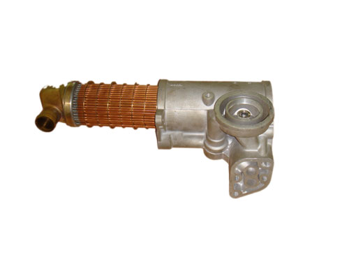 Tube & shell oil cooler